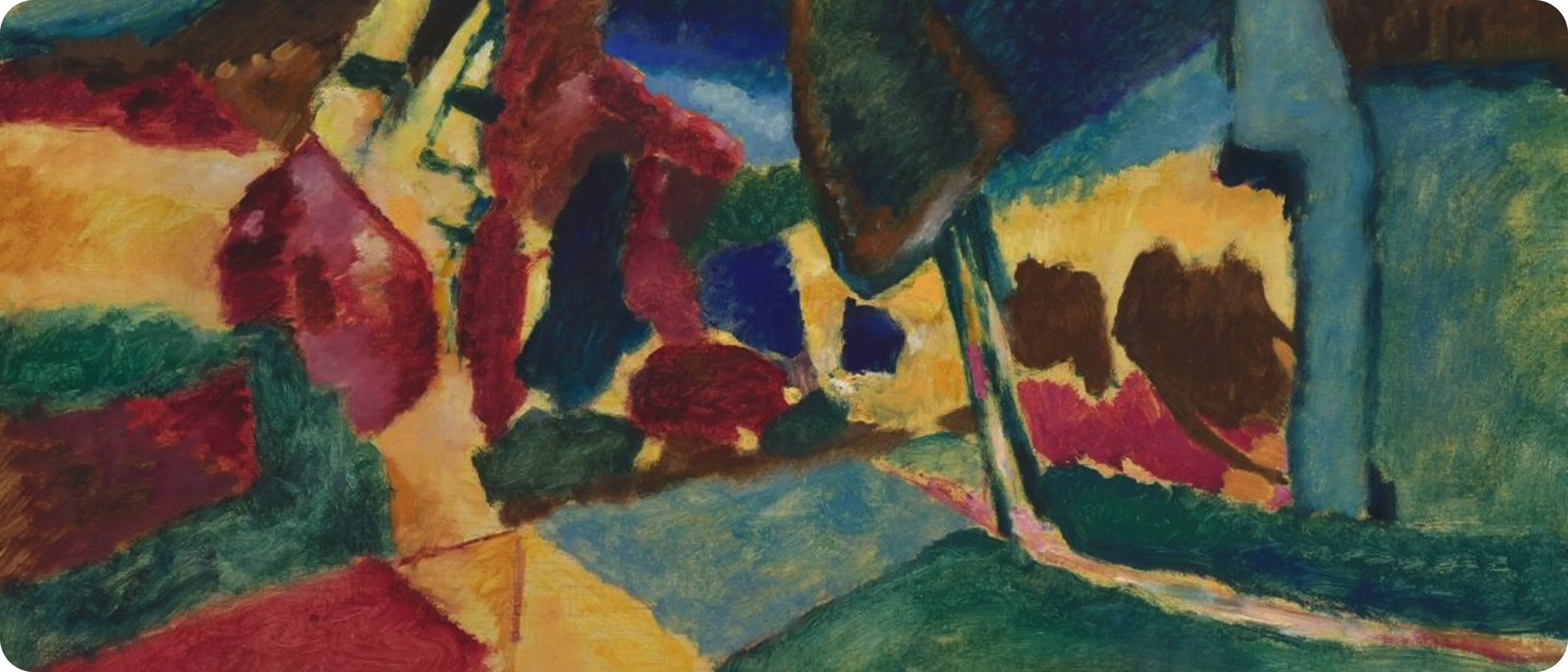 Colourful abstract painting used as the founder video thumbnail